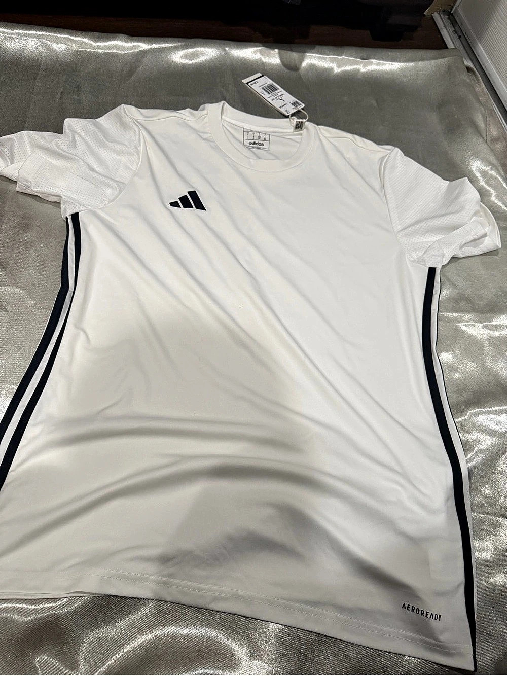 adidas TABELA 23 JSY Soccer Jersey White & Black Large